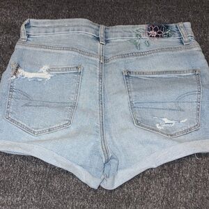 American Eagle Light Blue Denim Women Shorts